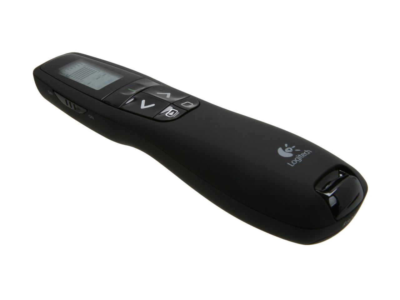 Logitech Professional Wireless Presenter R800 with Green Laser Pointer, 100ft Projection, Black