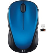 Logitech M317 Wireless Mouse - Optical - Wireless - Radio Frequency - 2.40 GHz - Blue, Black - USB - 1000 dpi - Scroll Wheel - 3 Buttons - 1 Programmable Buttons - Small Hand/Palm Size - Symmet...