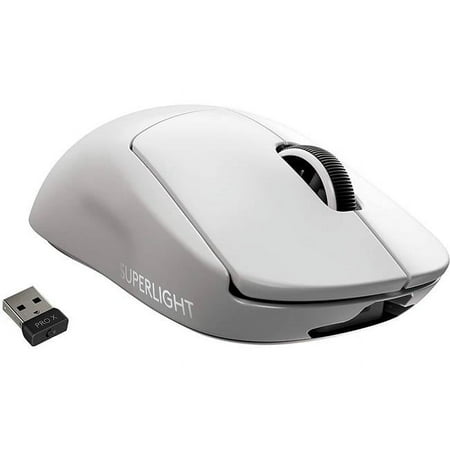 Logitech - PRO X SUPERLIGHT Lightweight Wireless Optical Gaming Mouse with HERO 25K Sensor - White