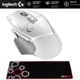 thumbnail image 1 of Logitech 910-006187 G502 X Lightspeed Wireless Gaming Mouse White Bundle with Deco Gear Large Extended Pro Gaming Mouse Pad Water Resistant Non-Slip 12 x 32 inch, 1 of 11