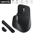 thumbnail image 1 of Logitech 910-006556 MX Master 3S Performance Wireless Mouse Black Bundle with Deco Essentials Keyboard and Mouse Gel Memory Foam Wrist Pads, 1 of 11