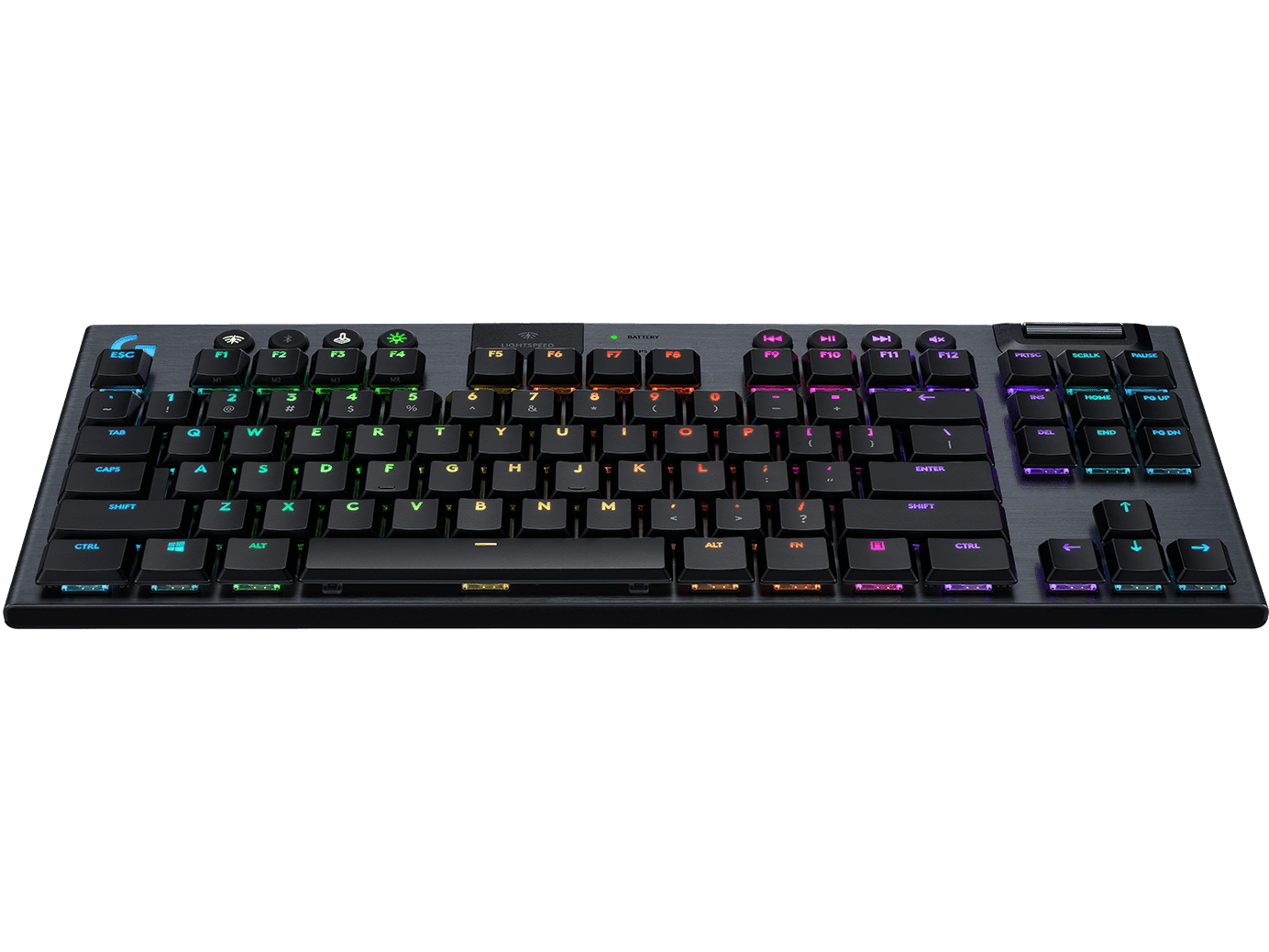 Logitech 920-009512 G915 TKL Tenkeyless Lightspeed Wireless RGB Mechanical Gaming Keyboard Linear - Carbon