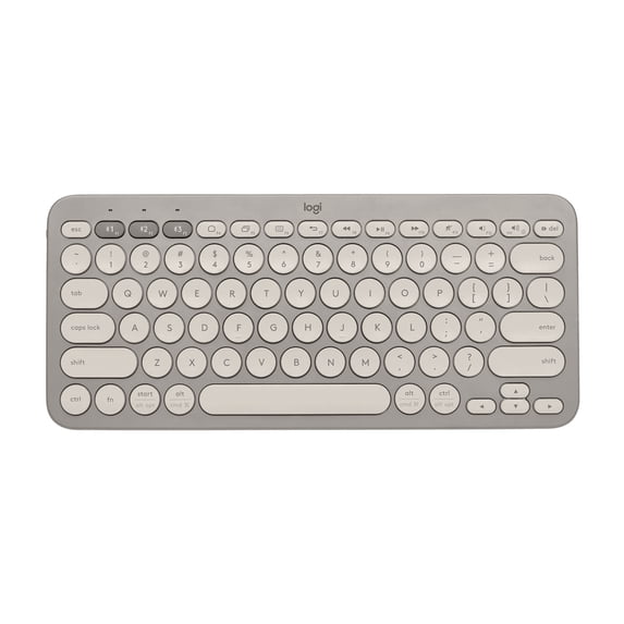 Logitech Multi-Device Bluetooth Keyboard, Sand, Sand