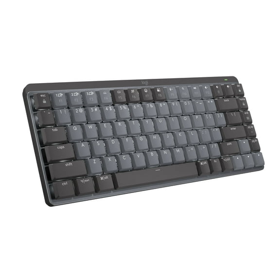 Logitech MX Mechanical Mini Wireless Illuminated Keyboard, Tactile Quiet Switches, Backlit, Bluetooth, USB-C, macOS, Windows, Linux, iOS, Android, Graphite