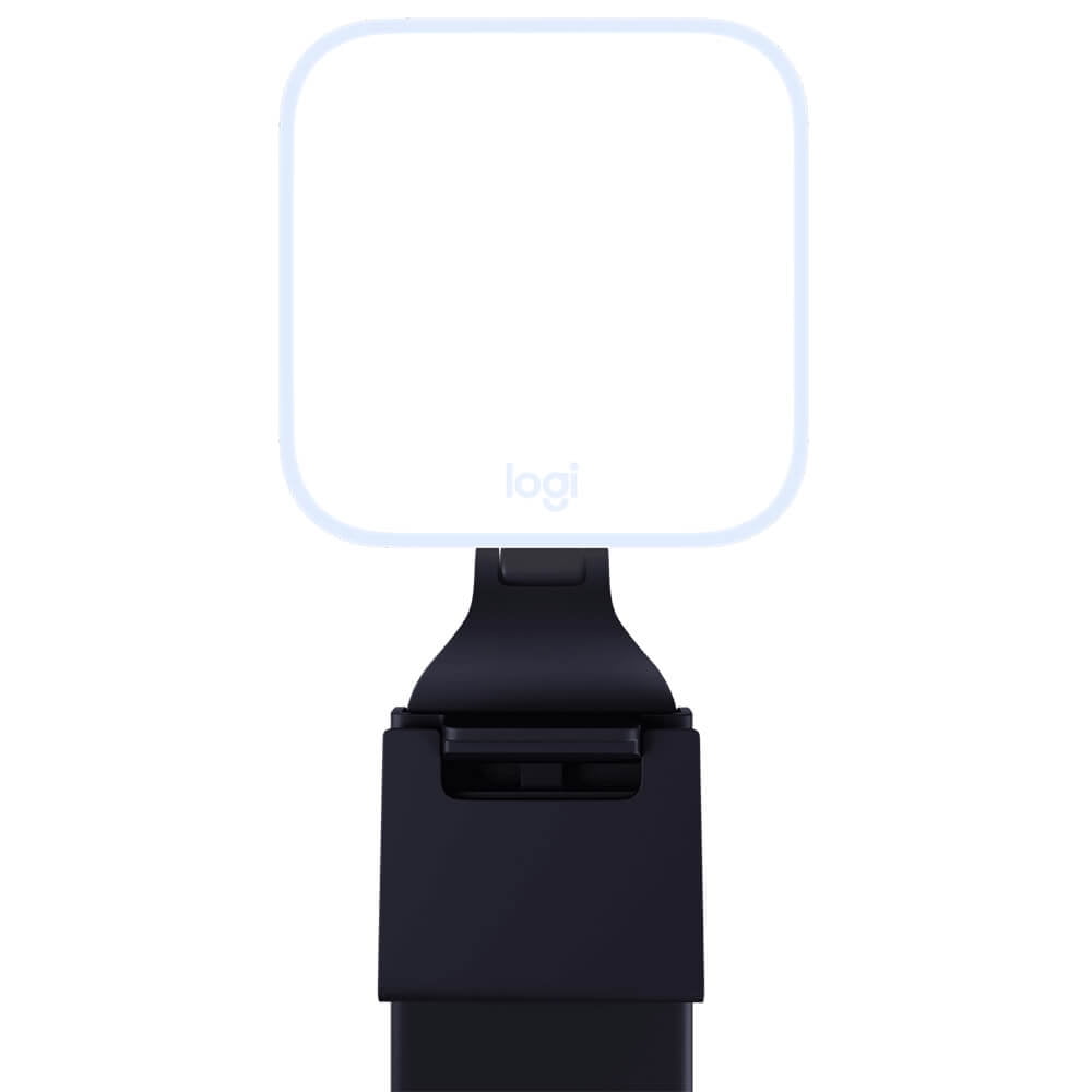 Logitech Black and White LED Streaming Light with Adjustable Mount