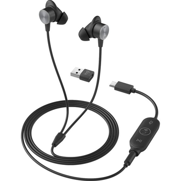 Logitech VC Zone Wired Earbuds - Professional Wired Headset