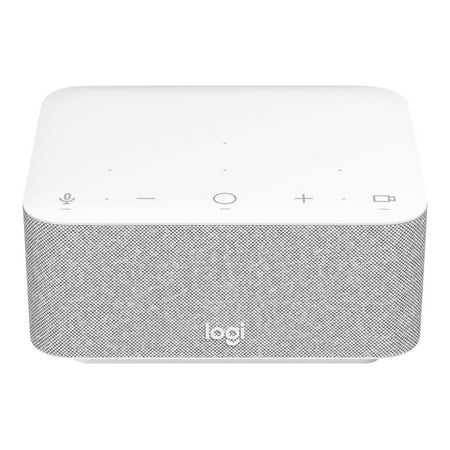 Logitech - Logi Dock All-in One Laptop Docking Station with Speakerphone for Zoom, Google Meet, Google Voice - White