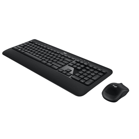 Logitech Advanced Combo Wireless Keyboard and Mouse, Black, Walmart Exclusive