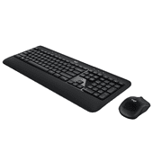 Logitech Advanced Combo Wireless Keyboard and Mouse, Black, Walmart Exclusive