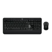 Logitech Advanced Combo Wireless Keyboard and Mouse, Black, Walmart Exclusive