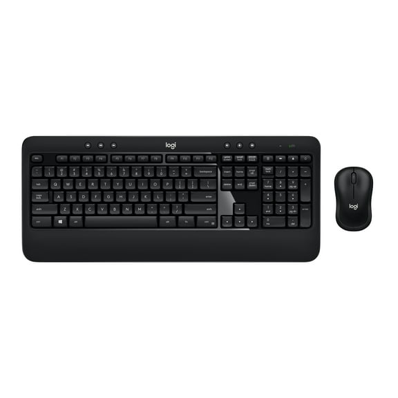 Logitech Advanced Combo Wireless Keyboard and Mouse, Black, Walmart Exclusive