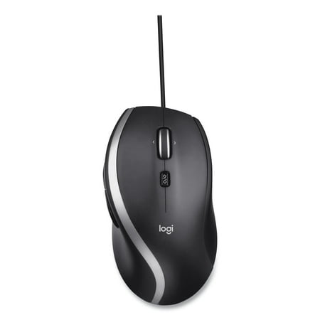 Logitech - M500s Advanced Wired Laser Mouse with Hyper-fast Scrolling - Black