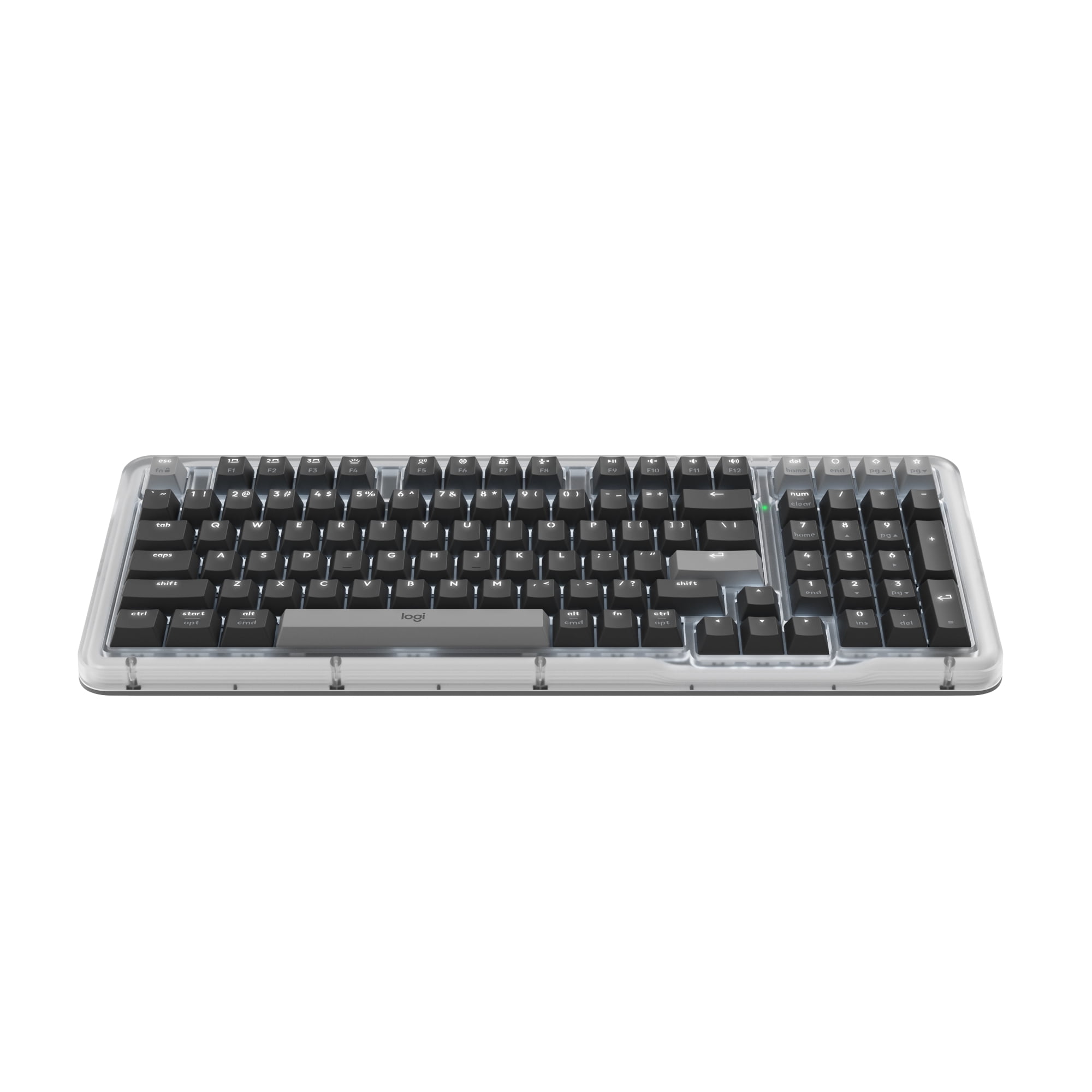 Logitech Alto Keys K98M wireless mechanical keyboard, customizable keyboard with vibration absorbing gasket, Bluetooth, Graphite