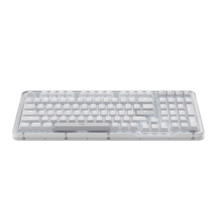 Logitech Alto Keys K98M wireless mechanical keyboard, customizable keyboard with vibration absorbing gasket, Bluetooth, Off White