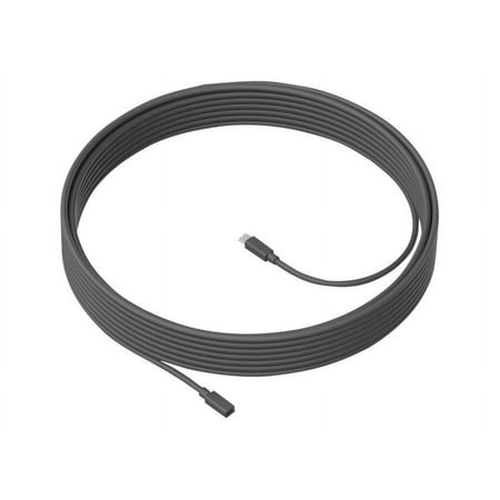Logitech - MeetUp Microphone Extension Cable - 33 FT - Gray