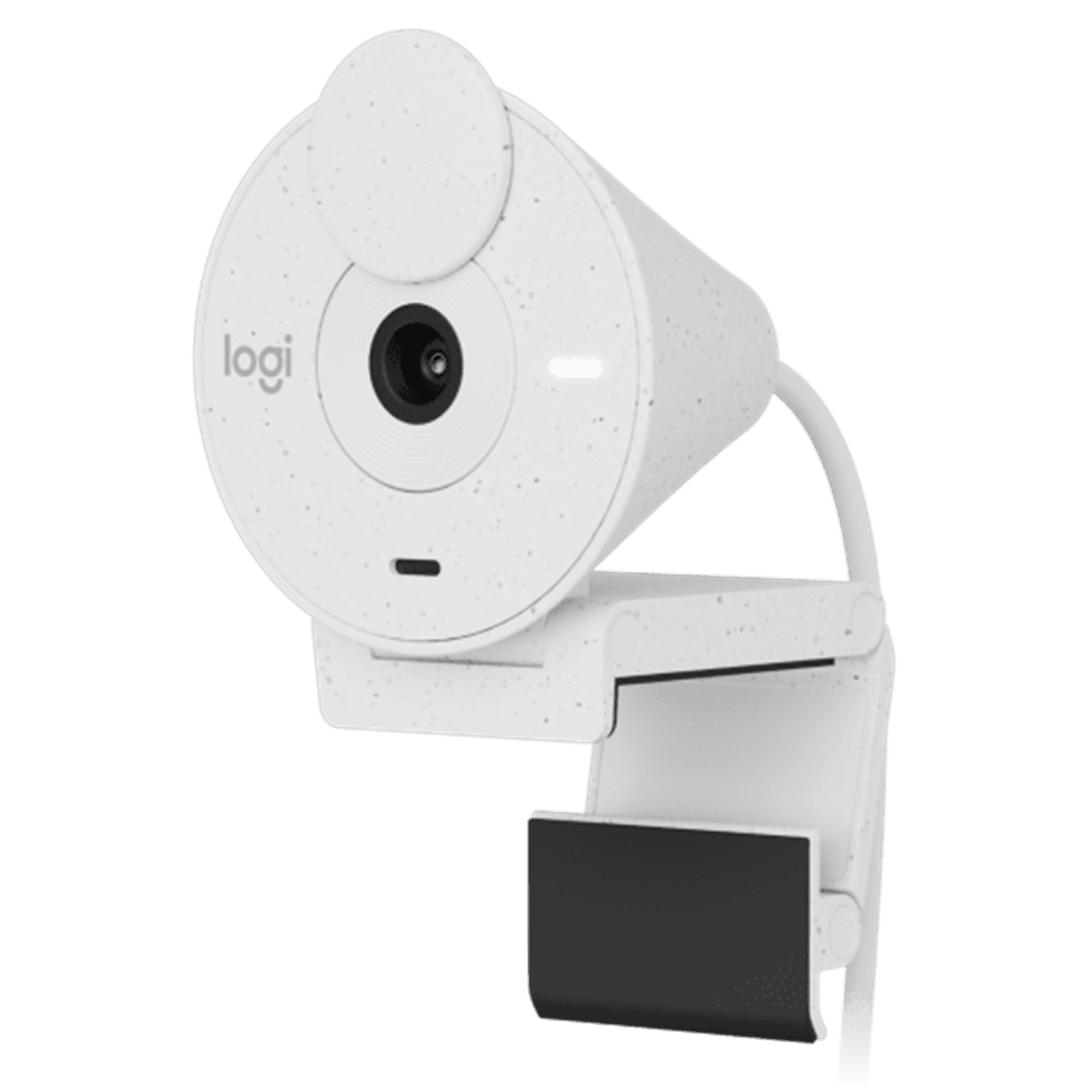 Logitech BRIO 300 Wired HD Webcam, 60 fps/1080p Live Streaming Camera, Auto Light Correction, Noise Cancelling Microphone, Black  white