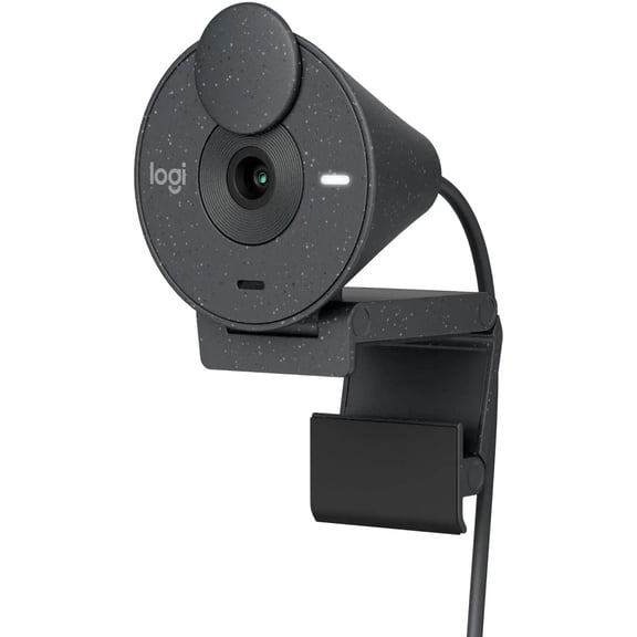 Logitech Brio 300 1920x1080p USB-C Webcam with Privacy Shutter - Graphite ( Good)