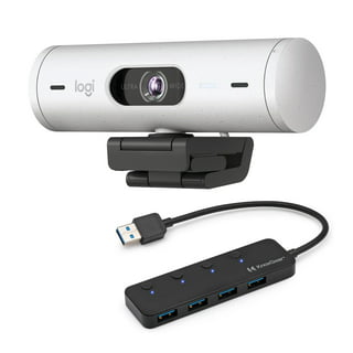  Logitech Brio 4K Webcam, Ultra 4K HD Video Calling,  Noise-Canceling mic, HD Auto Light Correction, Wide Field of View, Works  with Microsoft Teams, Zoom, Google Voice, PC/Mac/Laptop/Macbook/Tablet :  Electronics