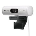 thumbnail image 1 of Logitech Brio 500 Full HD Webcam: Auto Light Correction, Auto-Framing, Viewing, Noise Reduction Mics, Privacy Webcam, for Microsoft Teams, Google Meet, Zoom - White, 1 of 9