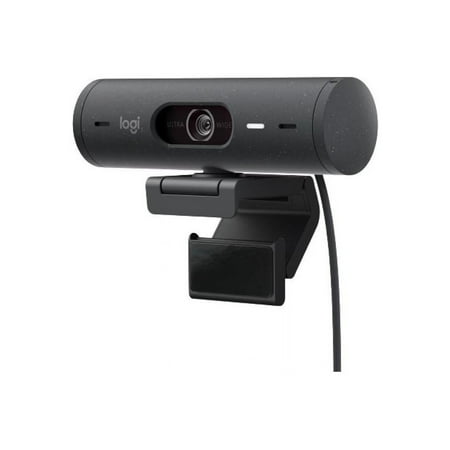 Logitech - Brio 500 1920x1080p Webcam with Privacy Cover - Graphite