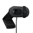 thumbnail interactive-video image 1 of Logitech Brio Full HD Webcam for Meetings and Streaming, Auto-Light Balance, Privacy Shutter, Graphite, 1 of 5