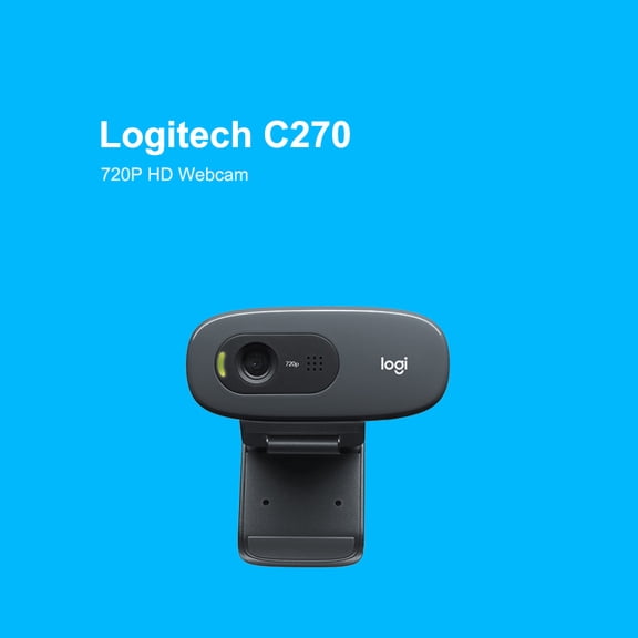 Logitech C270 720p Widescreen HD Video Webcam PC Camera for Laptop and Desktop[cite: 1]