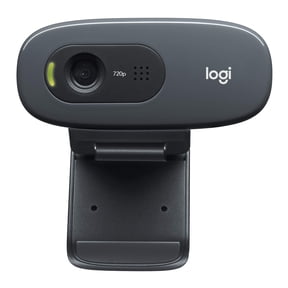 Logitech C270 HD Webcam, 720p, Widescreen HD Video Calling,Light Correction, Noise-Reducing Mic, For Skype, FaceTime, Hangouts, WebEx, PC/Mac/Laptop/Macbook/Tablet - Black