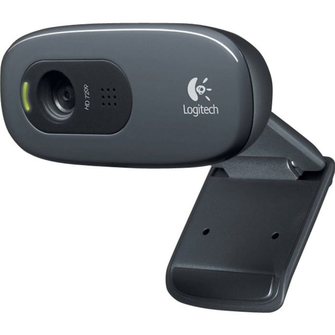 Logitech C270 Webcam, Black, USB 2.0