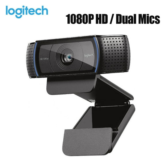 Logitech C920 HD Pro Webcam Video Chat Recording Usb Camera HD Smart 1080p 30FPS Camera for Computer Desktop Laptop Webcam