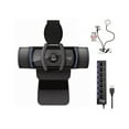 thumbnail image 1 of Logitech C920S Pro HD Webcam Bundle with USB Hub and Ring Light Bundle, 1 of 17