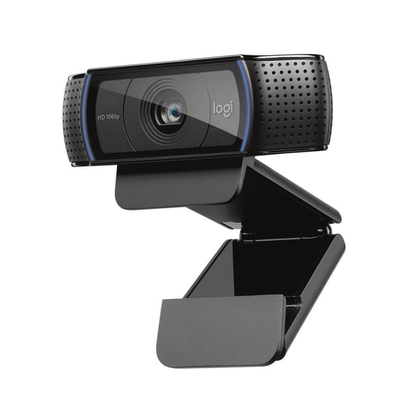 Open Box Logitech C920s PRO HD WEBCAM with privacy shutter, Black