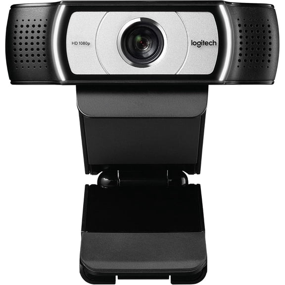 Logitech C930e Full HD 1080p Business Webcam Black, 90 Degree Wide Angle USB Camera, Dual Stereo Microphones, Autofocus, 4x Digital Zoom, Privacy Shutter, Video Conferencing