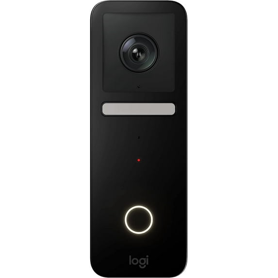 Logitech Circle View Apple HomeKit- enabled Wired Doorbell with Logitech TrueView Video, Face Recognition Bulk Package Non Retail box
