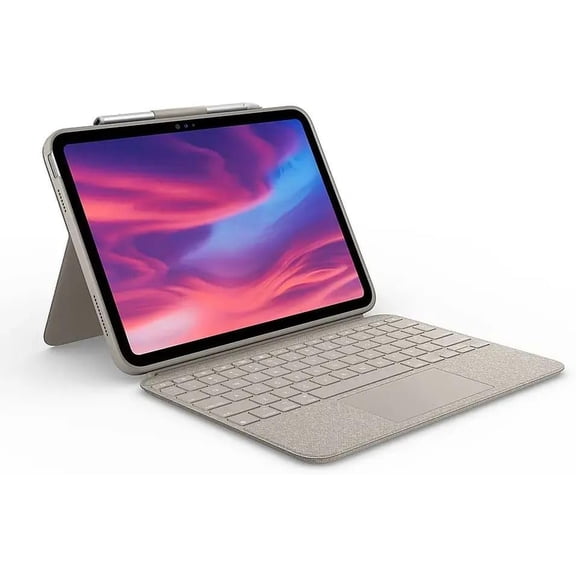 Logitech Combo Touch Backlit Track pad for iPad 10th Gen and A16 - Sand