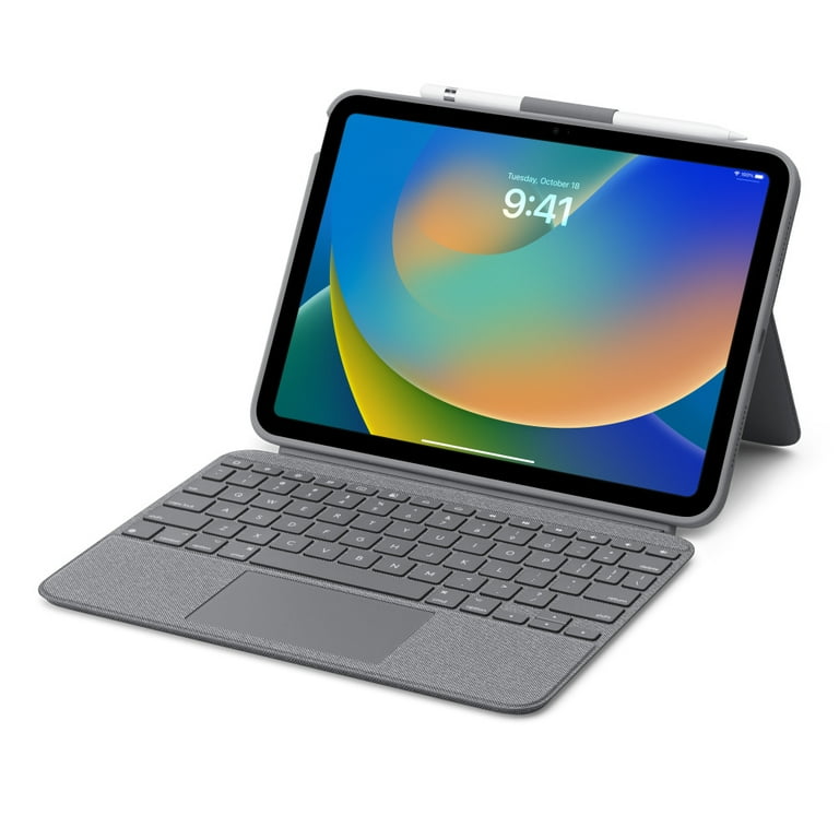 Logitech Combo Touch Detachable 10th Gen iPad Keyboard Case Oxford Gray