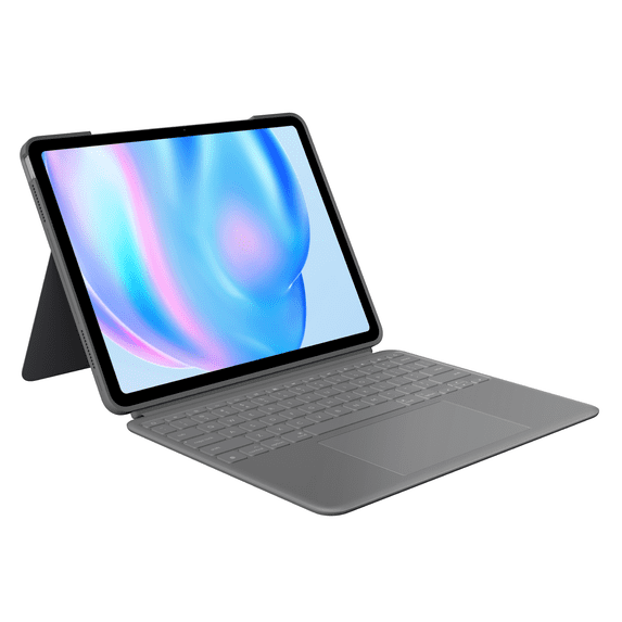 Logitech Combo Touch iPad Air 13-inch (M2, M3 & M4) (2024, 2025 & 2026) Keyboard Case - Detachable backlit keyboard with kickstand, Oxford Grey
