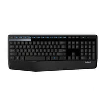 Logitech Comfort Wireless Full-Size Keyboard, Spill-Resistant Design, Black