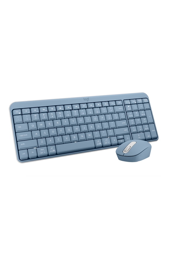 Compact Bluetooth Keyboard & Mouse Combo, Fast & Easy Connectivity, Blue/Gray, Walmart Exclusive