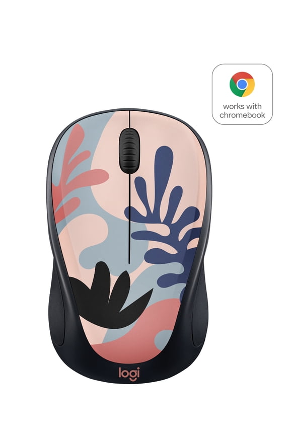 Compact Wireless Mouse, 2.4 GHz with USB Unifying Receiver, Optical Tracking, Coral Reef