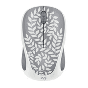 Logitech Compact Wireless Mouse, Floral Gray, Walmart Exclusive