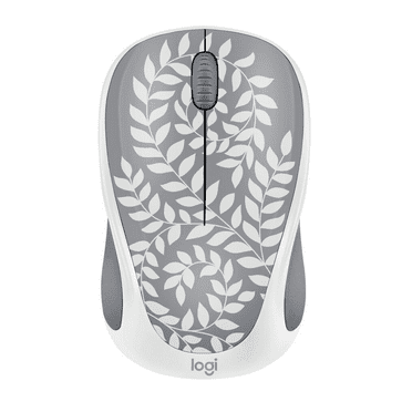 Logitech Compact Wireless Mouse, Floral Gray, Walmart Exclusive