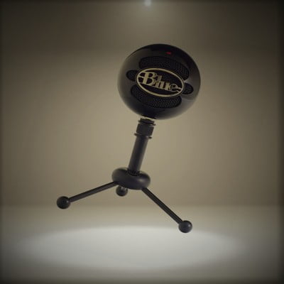 Blue Microphones Snowball USB Microphone, Cardioid Mode(Gloss Black)