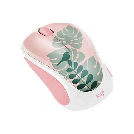Logitech - Design Collection Limited Edition Wireless 3-button Ambidextrous Mouse with Colorful Designs - Chirpy Bird