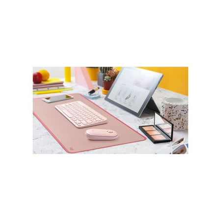 Logitech - Desk Mat Studio Series Extended Mouse Pad with Spill-resistant Durable Design (Large) - Darker Rose