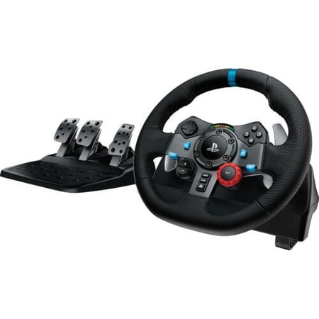 Alpha Moto Logitech Driving Force G29 Racing Wheel Video Game Accessory for PlayStation 4 & 3, Black