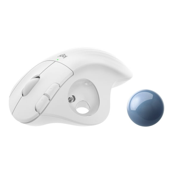 Logitech Ergo Series ERGO M575 - Trackball - wireless - Bluetooth 5.0 LE, 2.4 GHz - USB wireless receiver - off white