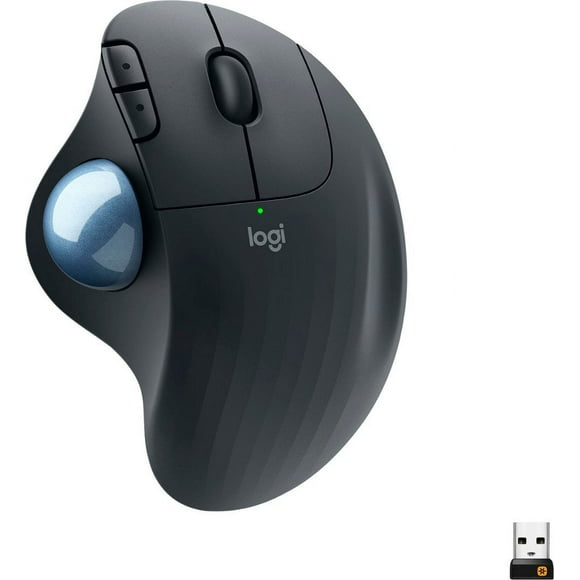 Logitech ERGO M575 Wireless Trackball Mouse - Easy thumb control, precision and smooth tracking, ergonomic comfort design, for Windows, PC and Mac with Bluetooth and USB capabilities - Graphite