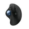 thumbnail image 1 of Logitech ERGO M575S Wireless Trackball Mouse, Wireless Ergonomic Mouse With Bluetooth and Encrypted Dongle, Black/Blue Ball, 1 of 9