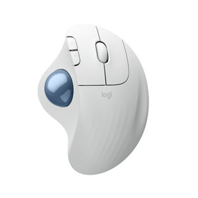 Logitech ERGO M575S Wireless Trackball Mouse, Wireless Ergonomic Mouse With Bluetooth and Encrypted Dongle, White
