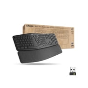 Logitech Ergo K860 Split Wireless Keyboard for Business - Ergonomic Design, Secured Logi Bolt Technology, Bluetooth, Globally Certified, Windows/Mac/Chrome/Linux - Graphite